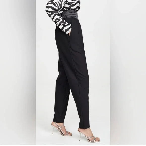 Ronny Kobo Black Alexandra Wool Pants - Picture 2 of 8